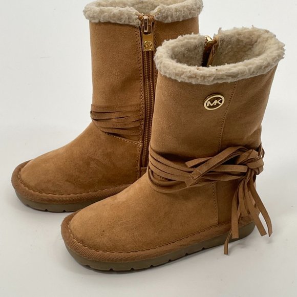Michael Kors Kids Tan Pamina Boot Size 7 - Picture 11 of 12